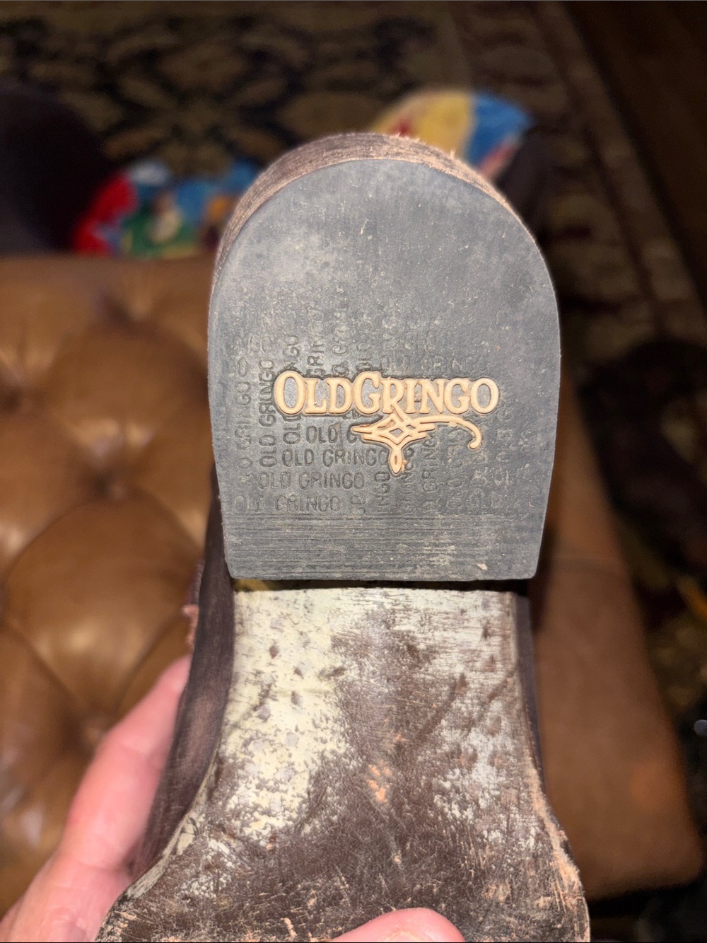 OLD GRINGO Western Embroidered Floral Cowboy Boots - size 8.5 - Picture 4 of 8